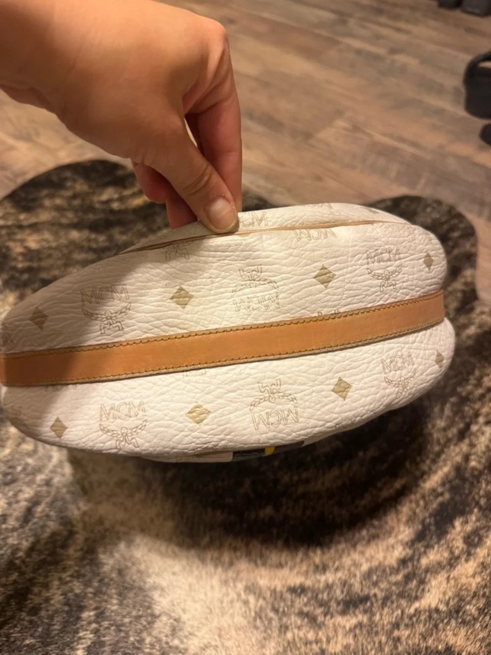 MCM Visetos Striped Hobo - Picture 10 of 14